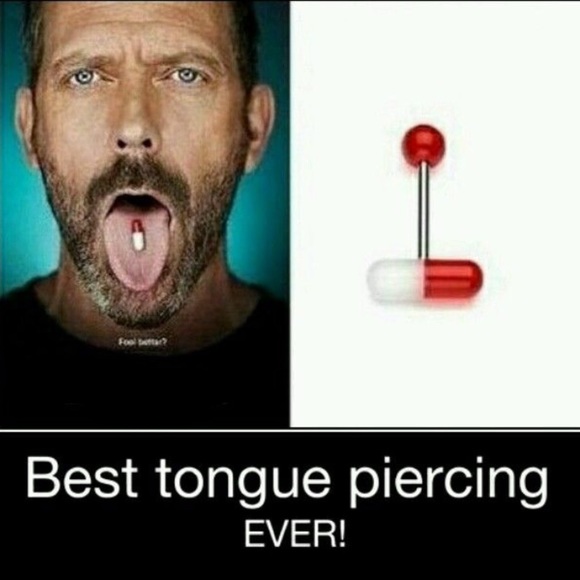 💊 Chill Pill Tongue Barbell - Picture 8 of 8